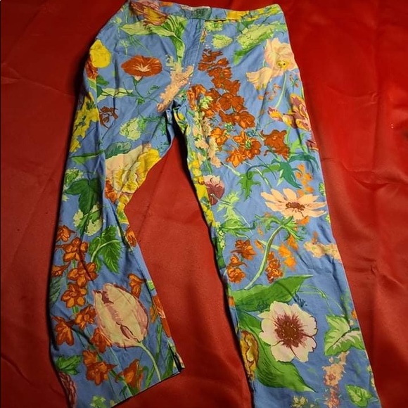 Judy lee Cole floral pants - Picture 1 of 3
